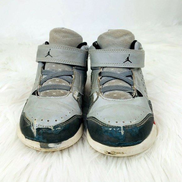 Air Jordan Flight SC-3 Sneakers size 10C Toddler Child Wolf Gray Jump Man Shoes - Picture 4 of 9